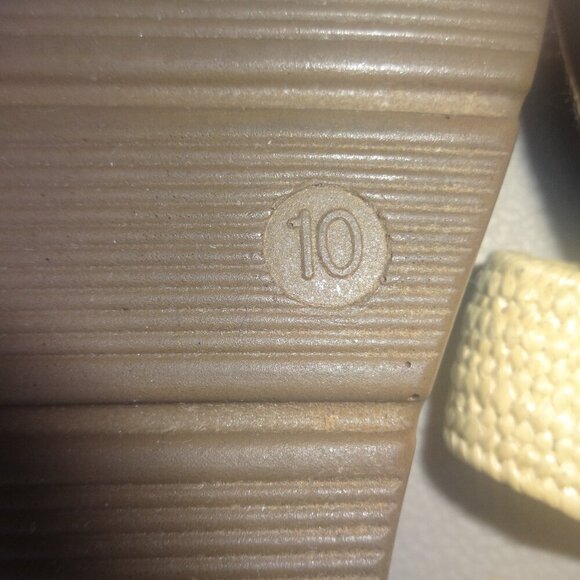 Steve Madden women's size 10 sandals, Raffia elastic wrap ankle straps, flexible - Picture 5 of 13